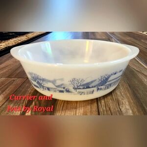 Currier & Ives Casserole Dish